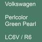 Preview: Volkswagen, Perlcolor Green Pearl, LC6V / R6.